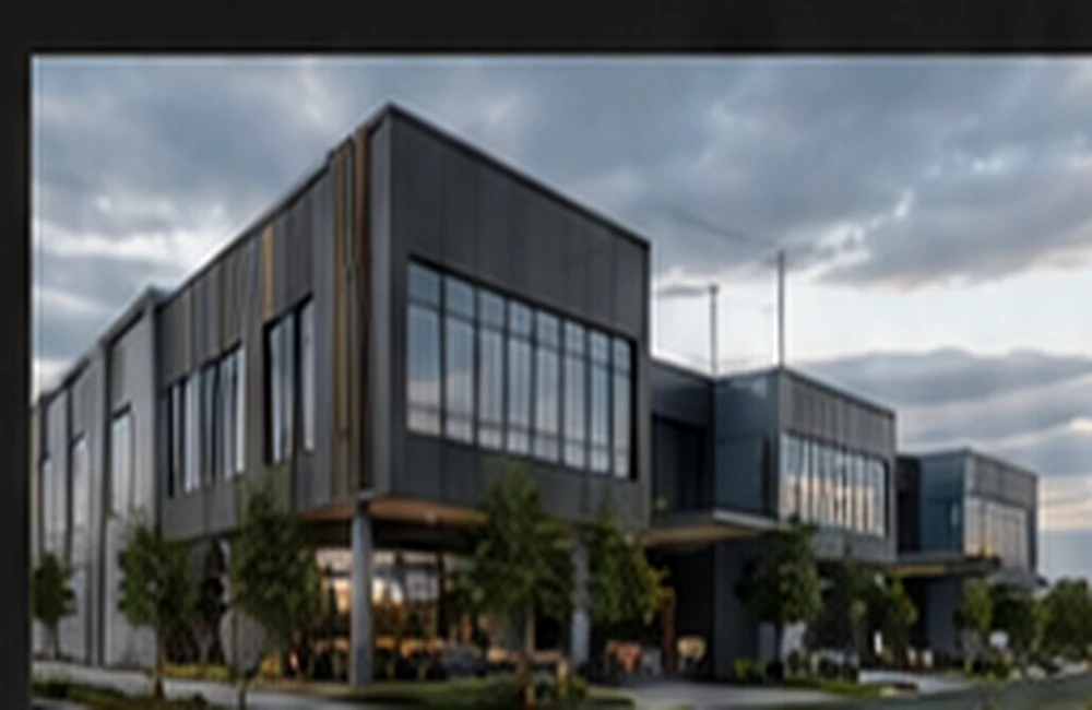 Concept image of a contemporary commercial precinct